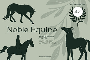 Noble Equine | Elegant Branding Pack, an Animal Illustration by TMETA design