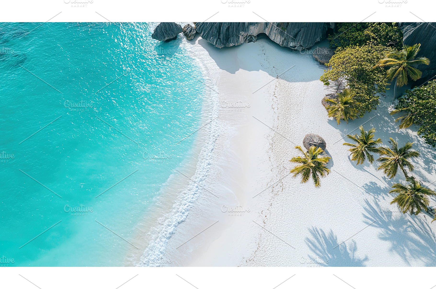 Stunning aerial view of tropical, a Nature Photo by Lermont51