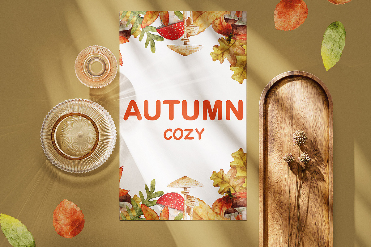 Autumn watercolor clipart set, a Seasonal Illustration by KlymchukArtworks (Photo 7 of 13)