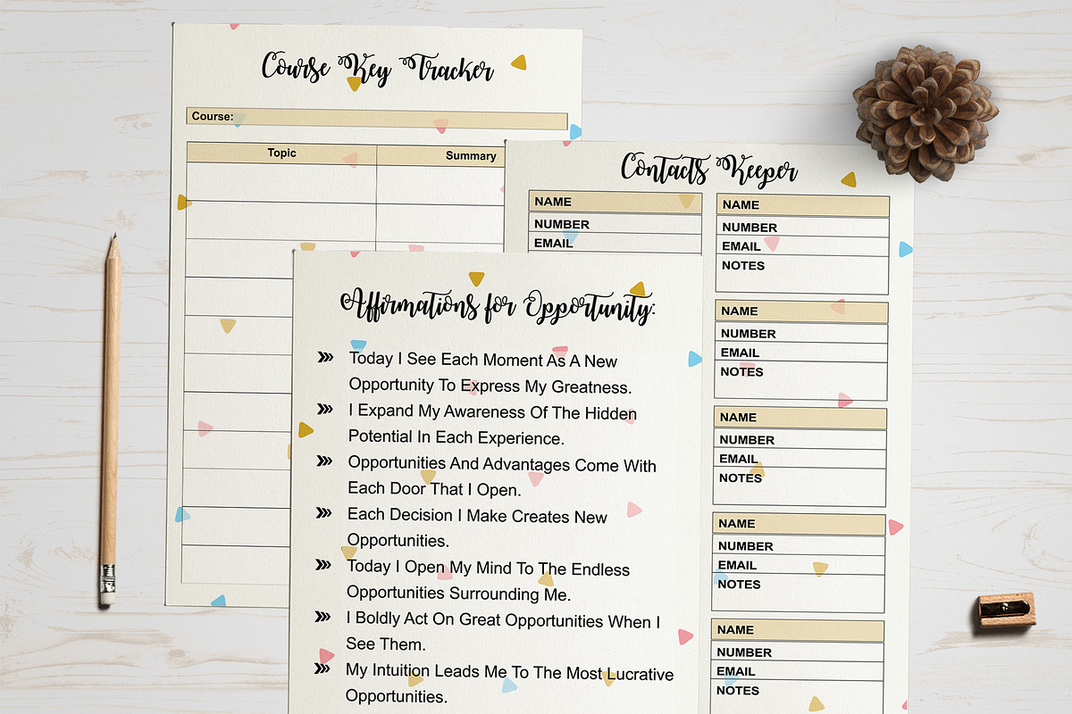 Student Study Planner, a Templates & Theme by Wow Designs (Photo 9 of 9)