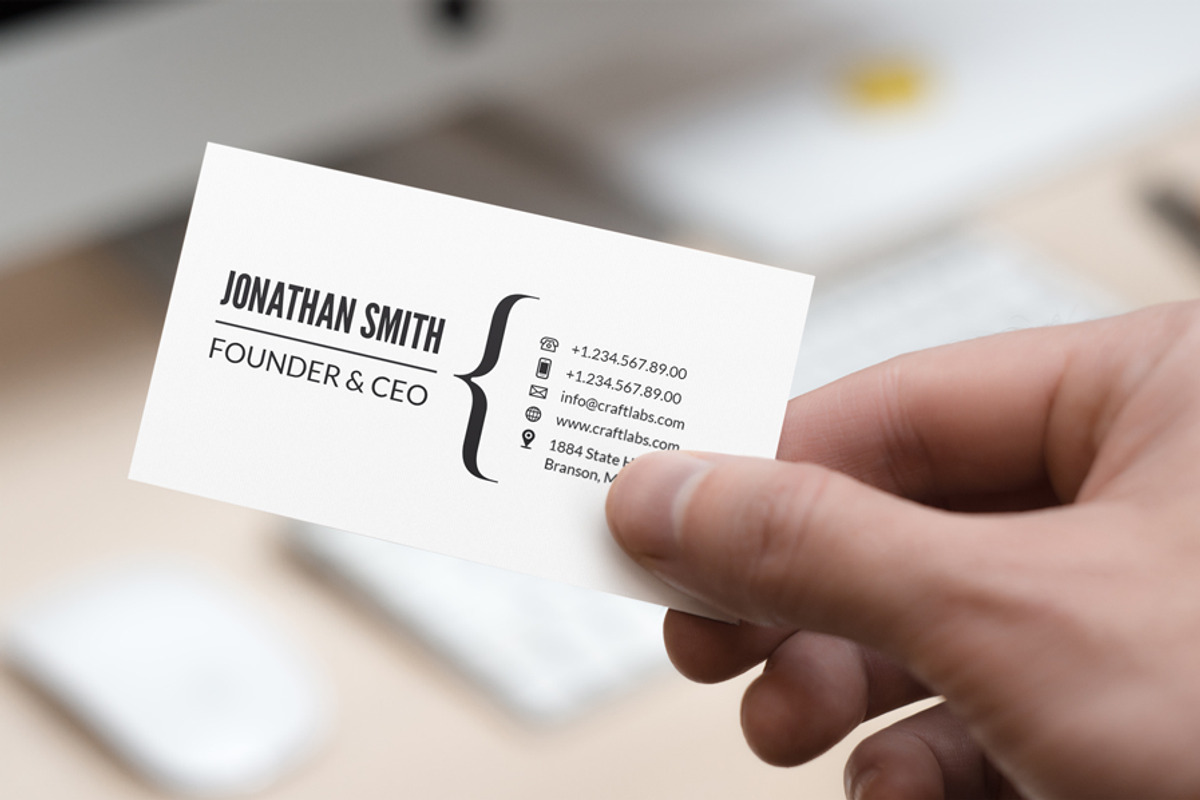 Simple Minimal Business Card 13, a Business Card Template by ND Design (Photo 2 of 5)