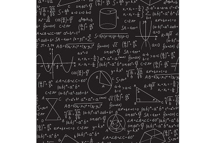 Math numbers and formulas seamless, an Illustration by Vectorbuum