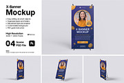 X-Banner Mockup Bundle Set, an Advertising Mockup by Rielismee (Thumbnail 1 of 5)