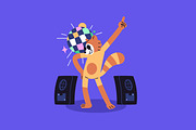 Party animals celebrate holiday set, an Animal Illustration by PaperTrident (Thumbnail 13 of 22)