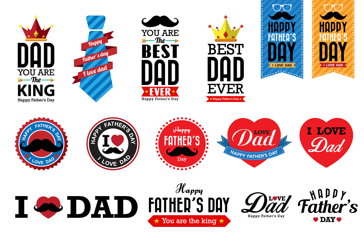 Father's day 30 Design set, a Graphic by Paperboxshop (Photo 6 of 7)