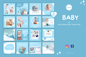 Baby Instagram Feed Canva Templates