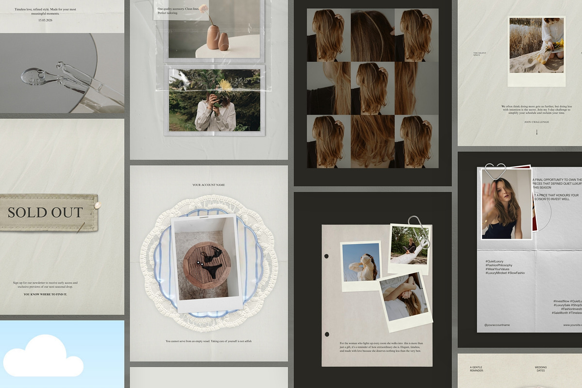 Editorial Scrapbook IG Templates, a Social Media Template by Pani Temp. (Photo 5 of 17)