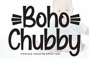 Boho Chubby | Script Font, a Script Font by Scratchones (Thumbnail 1 of 9)