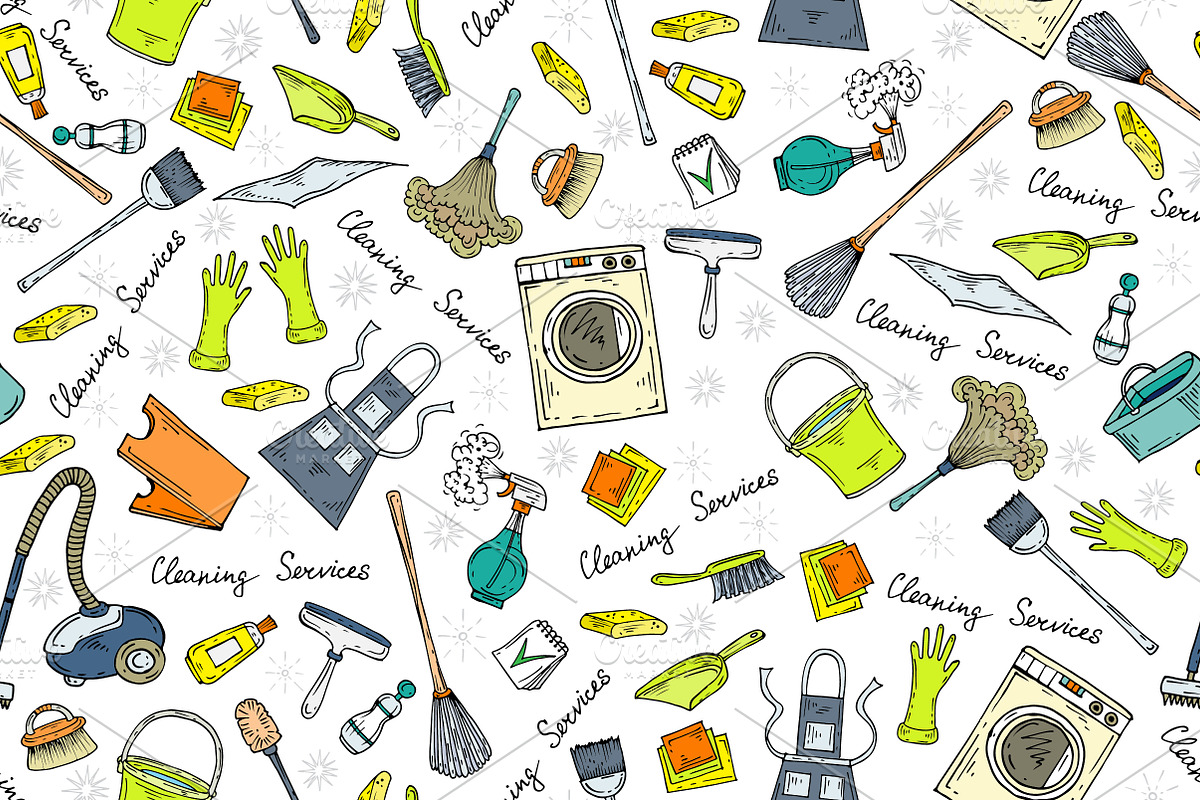 Pattern with cleaning services