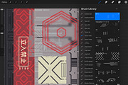 T R O N I C - 75 Procreate Brushes, a Brush Add-On by Hello Trilly (Thumbnail 5 of 7)