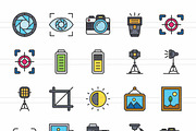 50 Photography Filled Line Icons, an Icon by IconBunny (Thumbnail 2 of 2)