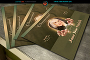 Vintage Green Funeral Announcement, a Card Template by SeraphimChris (Thumbnail 5 of 6)