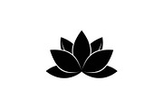 Lotus Flower Vector Icon Bundle, an Illustration by yasushie (Thumbnail 41 of 51)