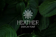 Heather - uppercase font, a Font by rosypatterns (Thumbnail 1 of 5)