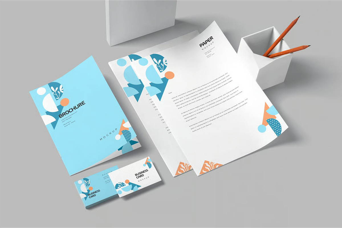 Stationery Mock Ups, an Advertising Mockup by megostudi0 (Photo 6 of 6)