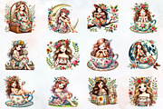 Spring Pin Up Girl Sublimation Clipa, an Illustration by RobertsArt (Thumbnail 6 of 7)
