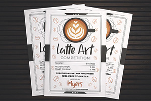 Latte Art Competition Flyer