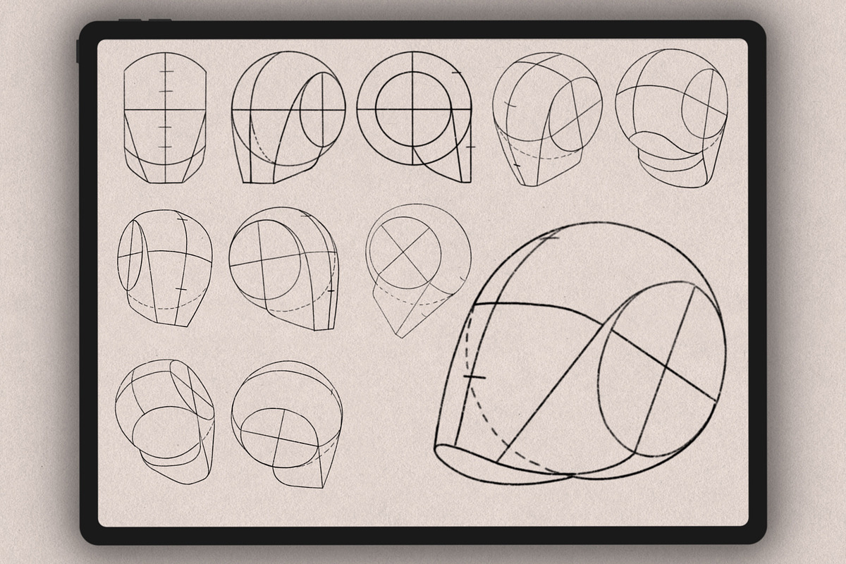 30 Guide Stamp Brushes Procreate, a Brush Add-On by Procreate Market (Photo 4 of 4)