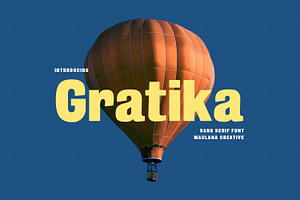 Gratika Sans Display Font, a Sans Serif Font by Maulana Creative