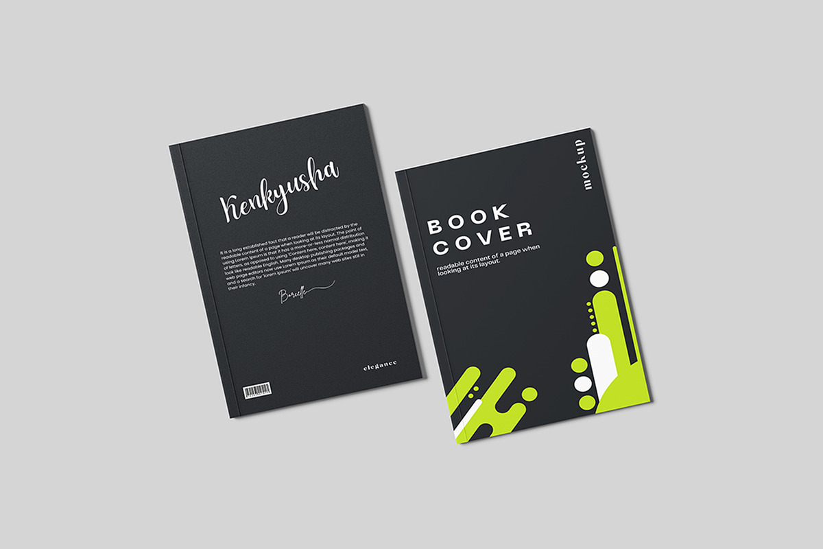 Book Cover Mockup, a Books & Magazine Mockup by NyakBiett (Photo 8 of 8)