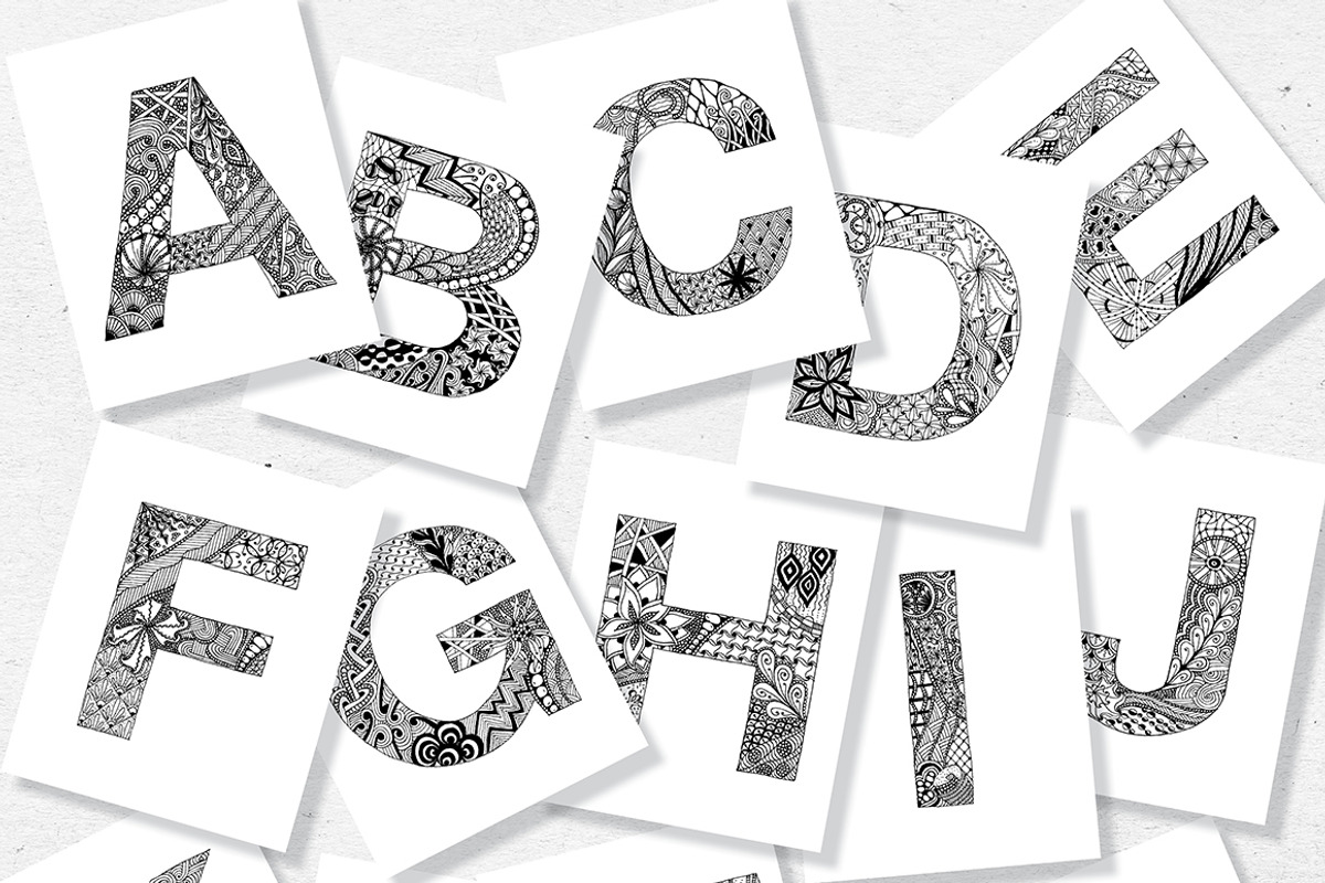 Ornamental alphabet, an Object Graphic by Pippi Draws (Photo 2 of 4)