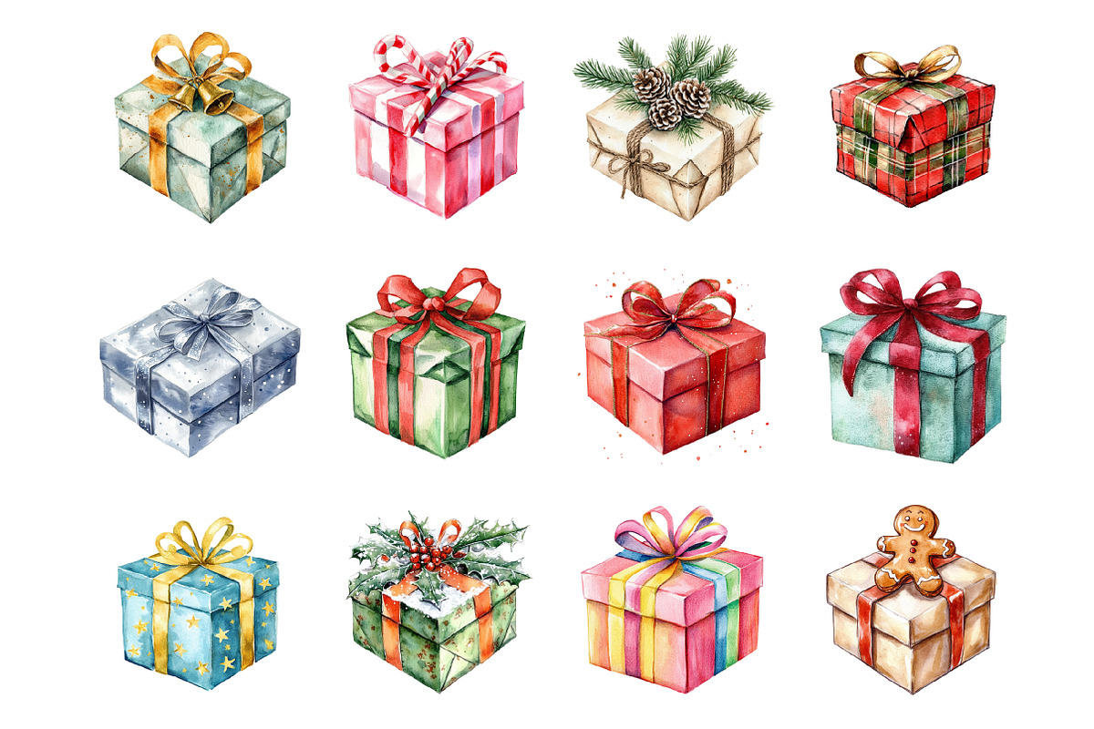 Christmas Gift Parcel, an Illustration by Design Market (Photo 2 of 3)
