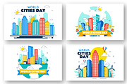 10 World Cities Day Illustration, an Object Illustration by denayunebgt (Thumbnail 2 of 4)