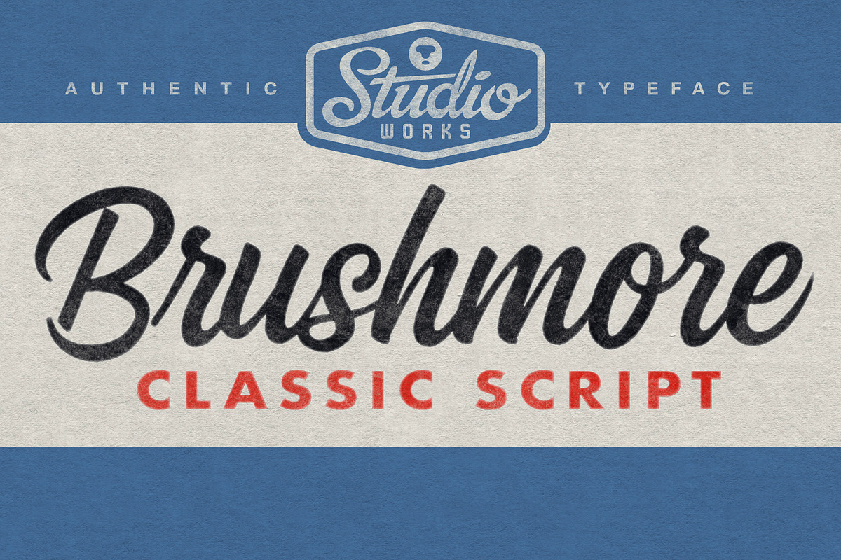 Brushmore | Classic Script, a Script Font by StudioWorks (Photo 1 of 10)