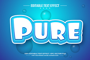 Pure 3D editable text effect, a Layer Style Add-On by nicemorning