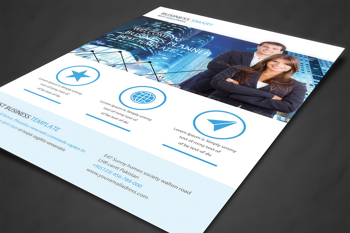 Corporate Business Flyer Template, a Flyer Template by AfzaalGraphics (Photo 2 of 4)
