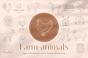 Farm animals logos and elements, a Graphic by Vasylyka (Thumbnail 1 of 8)