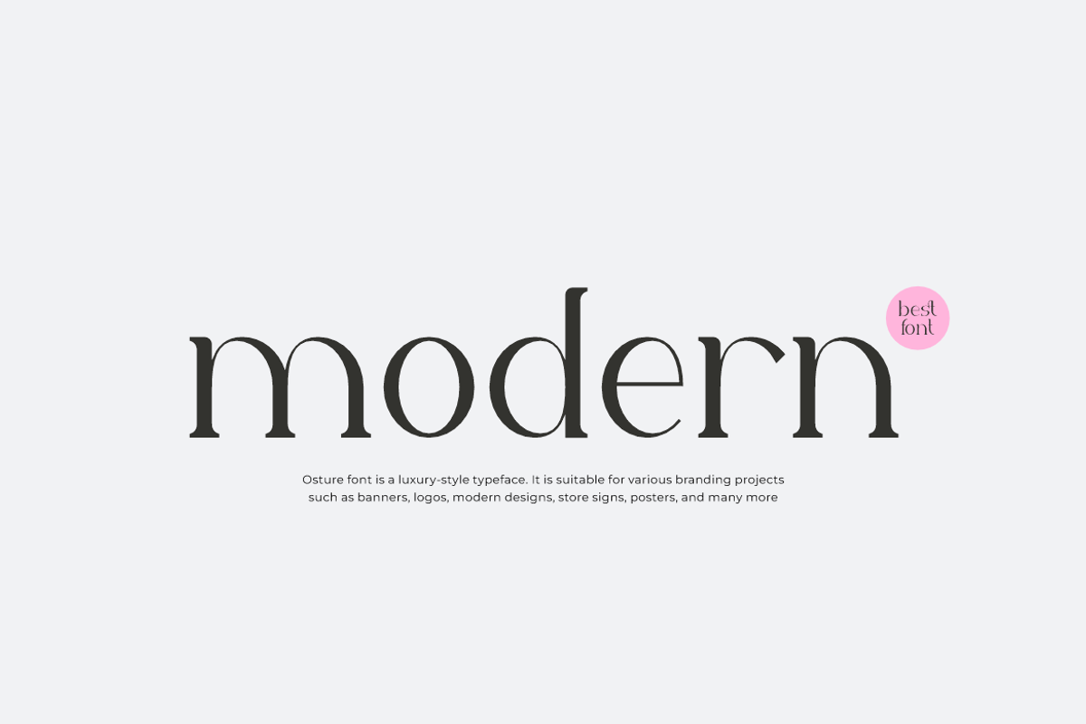 Osture - Luxury Font, a Serif Font by QR Design Studio (Photo 3 of 8)