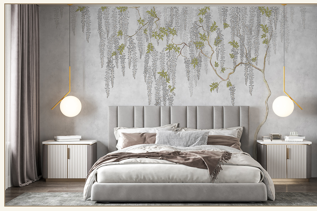 Fresco collection Wisteria bloom, a Wallpaper Graphic by Natalia0307 (Photo 22 of 25)