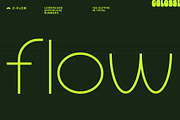 c-flow display typeface, a Sans Serif Font by Colosse Foundry (Thumbnail 1 of 6)