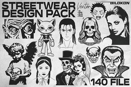 StreetWear Design Vector Pack