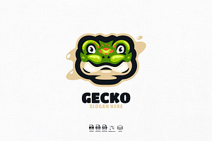 Gecko Mascot Logo Design