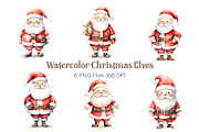 Big Bundle Watercolor Christmas., a Decorative Illustration by KENO Mascots (Thumbnail 8 of 10)