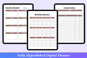 Digital Online Business Planner IPad