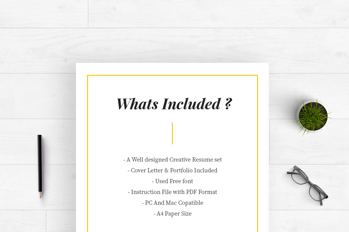 Minimalist Resume Template, a Resume Template by desvibes (Photo 6 of 6)