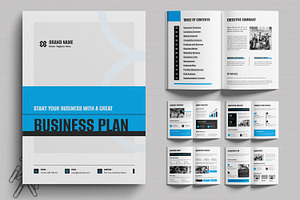 Business Plan Brochure Template, a Brochure Template by MightyDesign