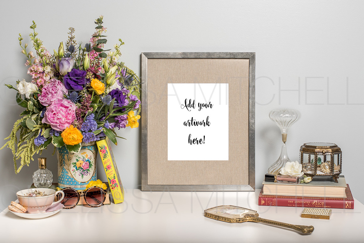Vintage Beauty Frame Mockup #37, a Print Template by MMStyledStock