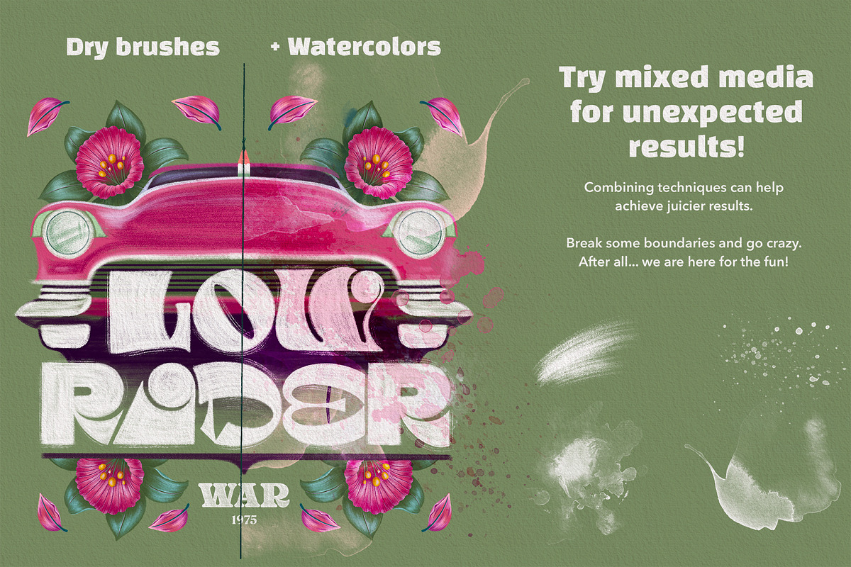 Wet & Dry Photoshop Brush Set, a Brush Add-On by Shoutbam (Photo 8 of 10)