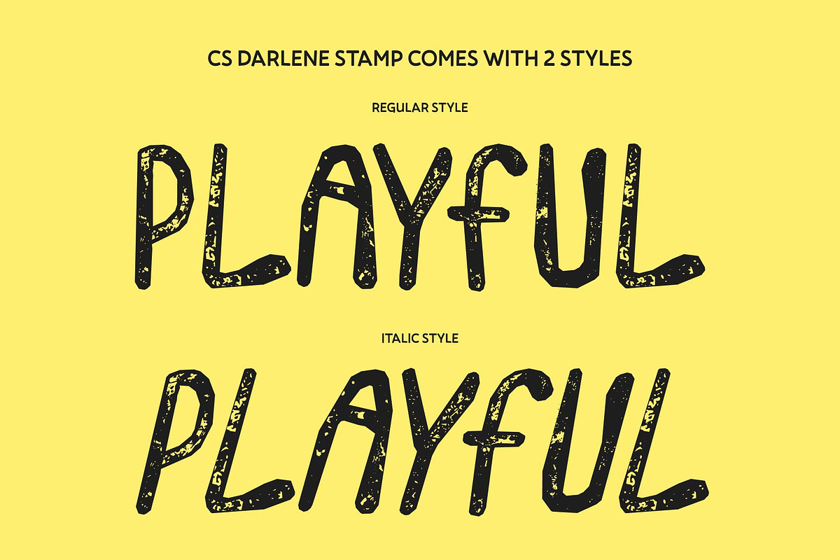 CS Darlene Stamp, a Handwritten Font by Craft Supply Co. (Photo 3 of 8)