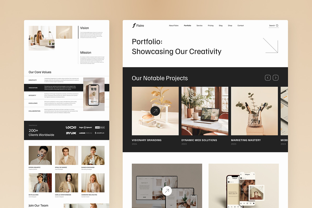 Creative Digital Agency Website, an UI Kit Template by peterdraw (Photo 5 of 7)