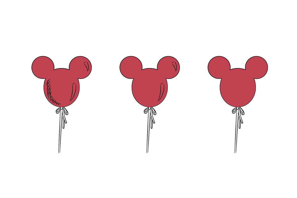 Mickey Mouse Balloon svg, png, a Graphic by PinkHouseCollection (Photo 2 of 5)