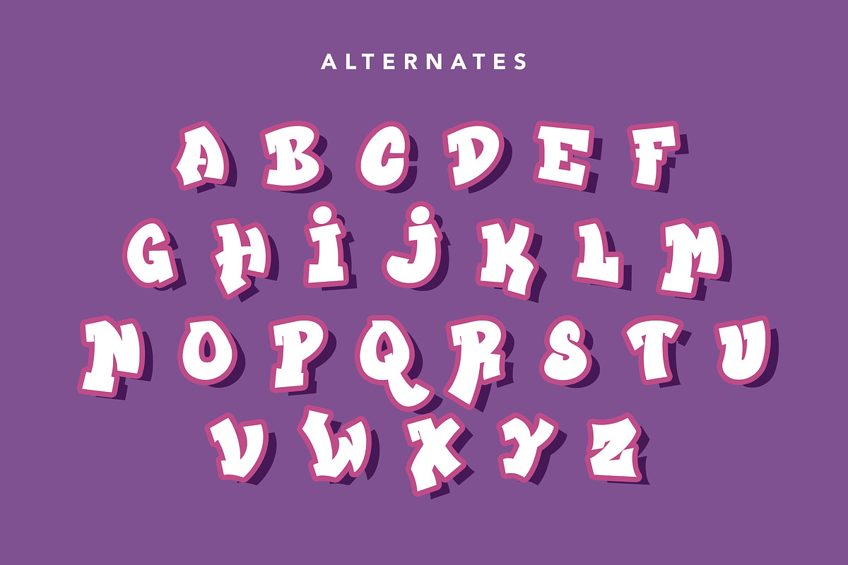 FunkyWizard - Graffiti Display Font, a Symbol Font by AQR Studio (Photo 5 of 9)