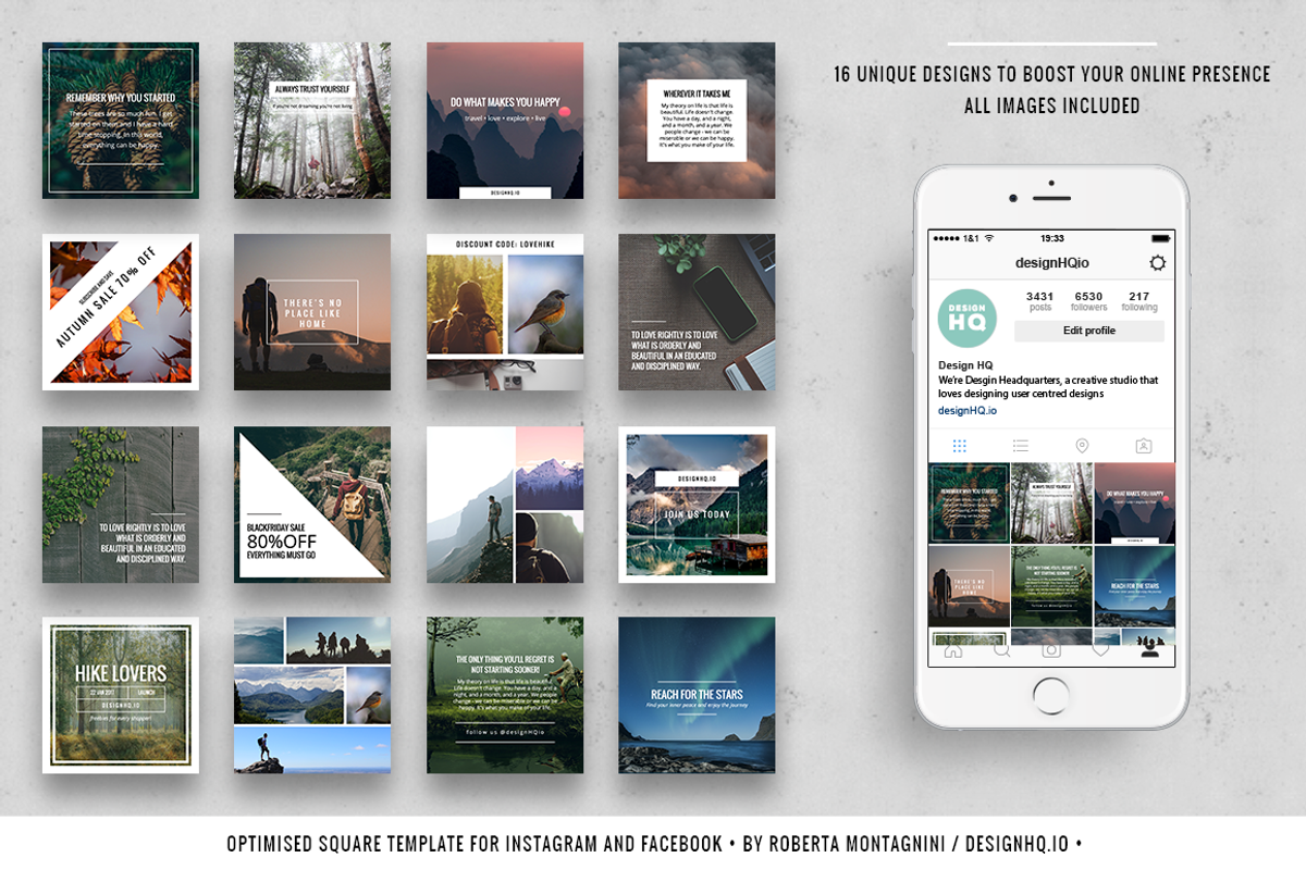Wonderful Social Media Pack, a Social Media Template by DESIGN HQ (Photo 2 of 9)