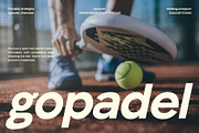 Gopadel – Power Sport Luxury Font, a Sans Serif Font by Casloop Studio (Thumbnail 1 of 10)