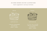 Farmer's Market Vector Illustrations, a Decorative Illustration by Emma Webb Studio (Thumbnail 2 of 8)