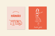 Hawaiian Graphic clipart bundle, a Person Illustration by Lisa Mill (Thumbnail 8 of 9)